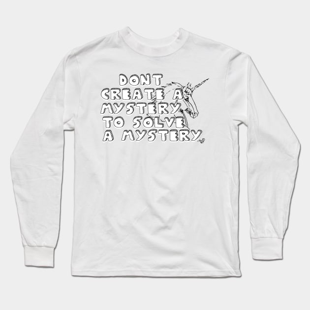 A Question from a Non-believer by Tai's Tees Long Sleeve T-Shirt by TaizTeez